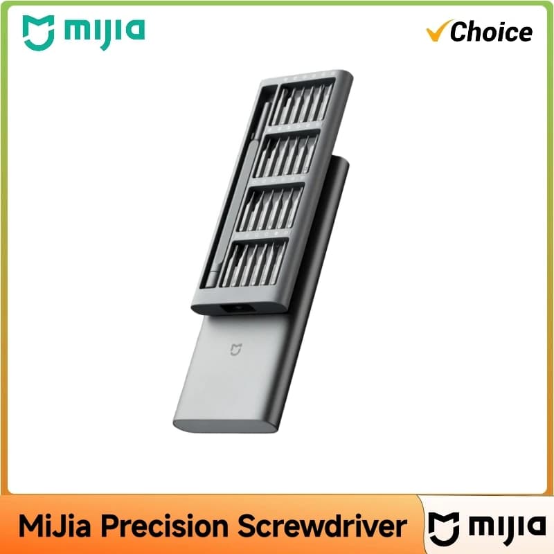 Mijia Precision Screwdriver Set Household Multi-function Repair Disassembly Tool Magnetic Suction Head Aluminum Alloy Box