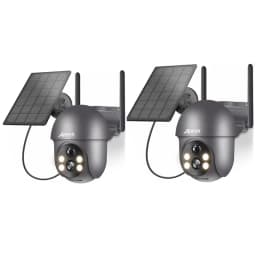 ANRAN Solar Camera 5MP Outdoor PTZ Wireless Wifi Battery Camera Security Cameras Home Protection PIR Detect Night Color Vision