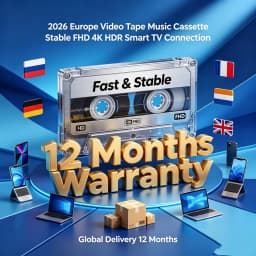 TVXXXX6313 Video Tape Music Cassette Stable FHD 4K HDR Smart TV Connection Global Delivery Netherlands France Germany Poland UK
