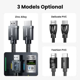 UGREEN 8K HDMI-Compatible Cable for Xiaomi TV Box PS5 Ultra High Speed Certified 8K@60Hz Cable 48Gbps eARC Dolby Vision