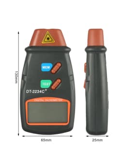 Kebidumei Dt2234C + Digital Laser Tachometer Rpm Meter Non-Contact 2.5Rpm-99999Rpm Lcd Display Speed Meter Dt2234C Tester Speed