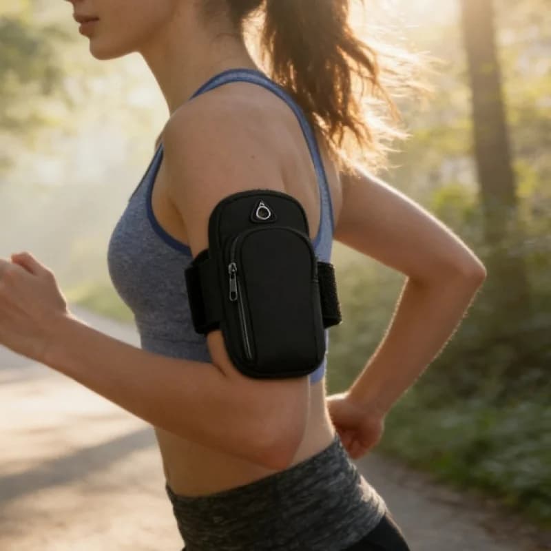 Outdoor Cycling Sports Arm Bag, Portable Fitness Storage Bag, Mobile Phone Bag, Sports Phone Case, Running Arm Pouch, Suitable for Fitness, Jogging, and Hiking