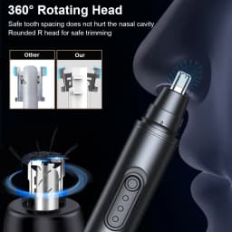 Nose Hair Trimmer for Men Mini Nose Hair Remover USB Rechargeable Portable Nose Hair Clipper Electric Nose and Ear Hair Trimmer