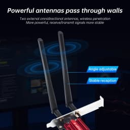 Fenvi AX900 WiFi 6 PCIe Wireless Adapter Dual Band 2.4G/5G Bluetooth 5.4 900Mbps Network Card for Desktop PC Gaming Win10/11