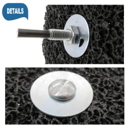 2/3/4 Inch Coral Stripe Disc 6mm Shank 1 Pcs Clean Poly Strip Wheel Disc Abrasive Angle Grinders Tool for Rust Paint Flaking