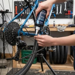 120ml Bike Chain Lube, Wax-Based Bicycle Lubricant for MTB & Road Bike, Anti-Rust, Reduces Wear, Quiet Smooth Ride & Repels Dirt