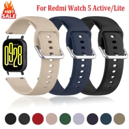 Skin-friendly Bands for Xiaomi Redmi watch 5 Active/Lite accessories replacement Silicone belt correa redmi watch 5 active strap