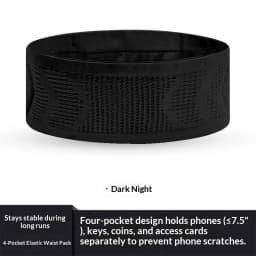 Unisex Running Waist Bag Elastic Sports Belt Pouch, Professional Marathon Waist Pack Anti-slip Mobile Phone Pocket for Outdoor