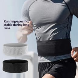 Unisex Running Waist Bag Elastic Sports Belt Pouch, Professional Marathon Waist Pack Anti-slip Mobile Phone Pocket for Outdoor