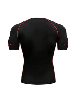Men's Compression T-Shirt Quick Dry Breathable Elastic Gym Tee Multi Colors Available for All Seasons Running Fit Single Piece