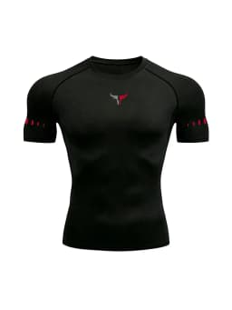 Men's Compression T-Shirt Quick Dry Breathable Elastic Gym Tee Multi Colors Available for All Seasons Running Fit Single Piece