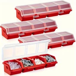 Multi Grid Storage Box Durable Plastic Small Component Container Hardware Screw Jewelry Desktop Useful Classification Organizer