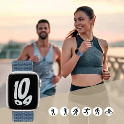 Nylon Loop Strap for Apple Watch Band 46mm 42mm 45mm 44mm 49mm 41mm 40mm Sport Strap for IWatch Ultra 2 Series 11 10 9 8 7 5 SE