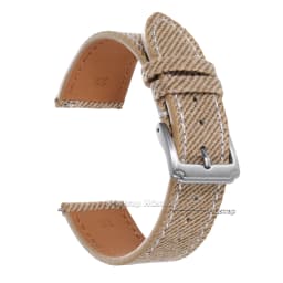 Quick Release Vintage Denim Pattern Watch Band 18mm 20mm 22mm Stitching Cowhide Strap for Seiko Canvas Sport Wrist Bracelet