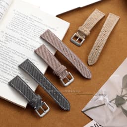Quick Release Vintage Denim Pattern Watch Band 18mm 20mm 22mm Stitching Cowhide Strap for Seiko Canvas Sport Wrist Bracelet
