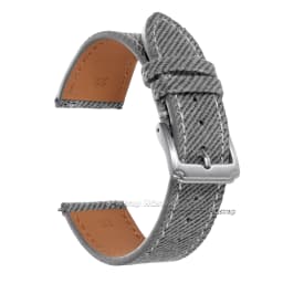 Quick Release Vintage Denim Pattern Watch Band 18mm 20mm 22mm Stitching Cowhide Strap for Seiko Canvas Sport Wrist Bracelet
