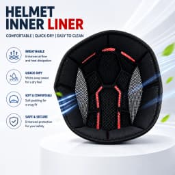 Detachable Washable Motorcycle Helmet Inner Liner Sponge Pads Replacement Cushion For Half Face Motorbike Helmet