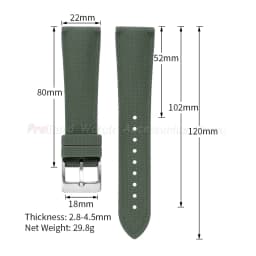 Watchband 20mm 21mm 22mm FKM Rubber Watch Strap Quick-Release Bracelet for Omega for Rolex for Seiko Band Nylon Silicone Belts