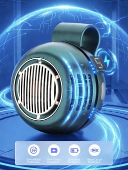 Lenovo Wearable Belt Fan Clip Fan Mini Bladeless Handheld Air Cooler Small Strong Wind Portable USB Rechargeable Cooling Fan