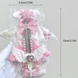 Cute Pink Cat's Claw Angel Wings Art Knife Mini Utility Cutter Retractable Letter Opener Portable Cute Opener Paper Cutting Tool
