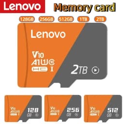 Lenovo 2TB TF SD Card Memory Card High Speed TF/SD 128GB 256GB 512GB 1TB Mini Memory Card Class 10 For Camera/Phone/Computer