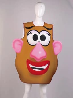 Funny Potato Head Costume Mr. and Mrs. Potato Head Matching Outfit Halloween Cosplay Tunic Couple Carnival Party Disguise Wear