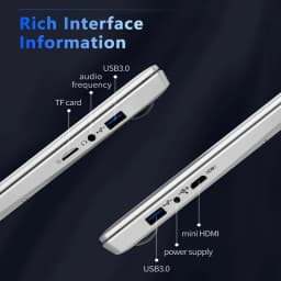 2026 Windows 11 Laptop Intel Core I7 9850H/Intel A3950 Computer 12GB RAM 1TB 2TB SSD 14.1" Laptops Ultra Slim Notebook PC Business Study Office