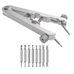 Watch Spring Bar Plier Tool Set with Extra Replacement Tips for Watch Strap Band Removal Repair Tool Kit