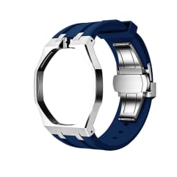 Swatch Watch Modification with Stainless Steel Case, Rubber Strap, Stainless Steel Strap, and Watch Accessories.