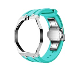 Swatch Watch Modification with Stainless Steel Case, Rubber Strap, Stainless Steel Strap, and Watch Accessories.