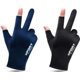 Ice Silk Halffinger Cycling Gloves for Men and Women Outdoor Sports Fitness Driving Fishing Highelastic Comfortable