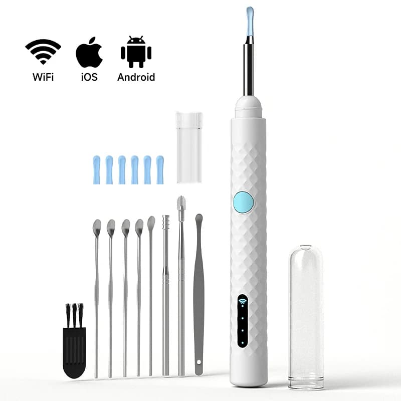 Visual Ear Otoscope HD1080P 4.2mm Camera Ear Pick Kits Digital Ear Sticks Ear Cleaner Endoscope Health Care for Iphone Android