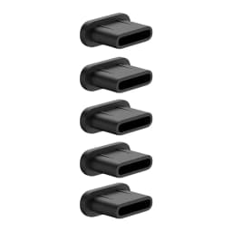 Silicone Type-C Anti-Dust Port Plug & Protector with Cleaning Brush Compatible with iPhone Samsung Xiaomi Huawei Phone Accessory