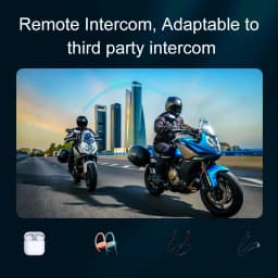 Y12Pro Motorcycle Helmet Intercom Bluetooth Headset Multi-scene Mixing Music Sharing Waterproof Interphone 500M Intercomunicador