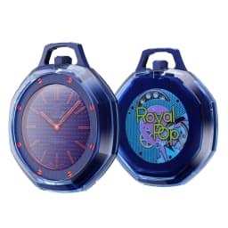 For Swatch x AP Royal Pop Pocket Watch Protective Case, Crystal Clear/Colorful Soft TPU Cover, Anti-Scratch Shockproof Shell