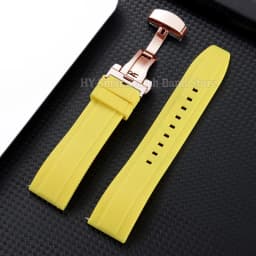 18mm 20mm 22mm 24mm Silicone Watch Strap for Omega for Roelx for Huawei Quick Release Belt Fold Clasp Waterproof Rubber Bracelet