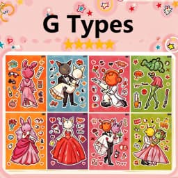 8Sheets Cool Sprunkie Stickers Sprunkie Make A Face Sticker Make Your Own Stickers Kids DIY Party Decals Gift Toy