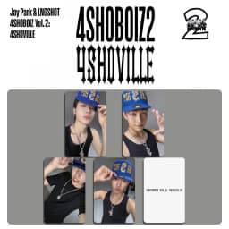 4PCS Kpop New Boy Group LNGSHOT New Album "4SHOBOIZ Vol.2 4SHOVILLE" Music Card OHYUL LOUIS RYUL WOOJIN Small Cards Photocards