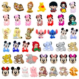 10pcs Silicone Cartoon Bead Baby Pacifier Bead Pacifier Chain Accessories Ornaments