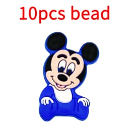 10pcs Silicone Cartoon Bead Baby Pacifier Bead Pacifier Chain Accessories Ornaments
