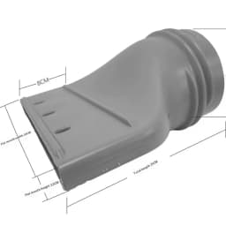 15CM Flat Mouth Joint Exhaust Hose Adapter Portable Mobile Air Conditioner Exhaust Hose Window Duct Pipe Hose Connector Nozzles