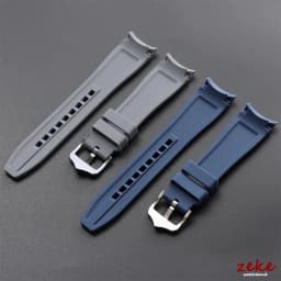 20mm 22mm Rubber Strap for Rolex Curved End Silicone Watch Band for Swatch Universal Men Women Sports Waterproof Wristband Belt