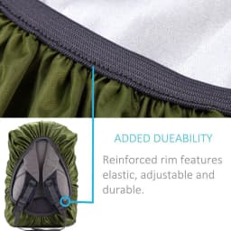 KoKossi 1PCS Double Buckle Reflective Rain Cover 20-60L Raincover Waterproof Backpack Rain Cover Outdoor Camping Cycling Hiking
