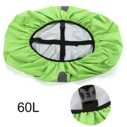 KoKossi 1PCS Double Buckle Reflective Rain Cover 20-60L Raincover Waterproof Backpack Rain Cover Outdoor Camping Cycling Hiking
