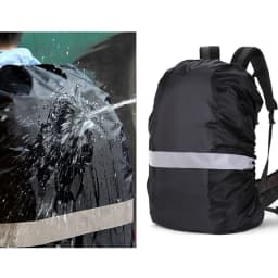 KoKossi 1PCS Double Buckle Reflective Rain Cover 20-60L Raincover Waterproof Backpack Rain Cover Outdoor Camping Cycling Hiking