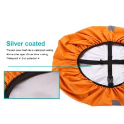 KoKossi 1PCS Double Buckle Reflective Rain Cover 20-60L Raincover Waterproof Backpack Rain Cover Outdoor Camping Cycling Hiking