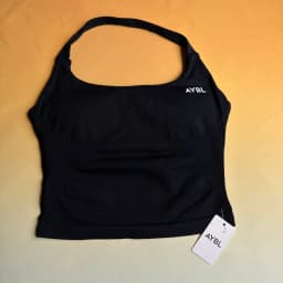 Brand Halter-Neck Top & Sports Bra Set, Ruched Butt-Lifting Fitness Shorts, Athletic Shorts, and Stretchy Fitness Leggings