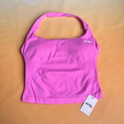 Brand Halter-Neck Top & Sports Bra Set, Ruched Butt-Lifting Fitness Shorts, Athletic Shorts, and Stretchy Fitness Leggings