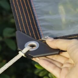 2x4m/2m Clear Waterproof Tarp Transparent Poly Tarpaulin Anti Tear Cover with Rustproof Grommets for Patio Garden Chicken Coop