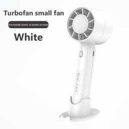 Lenovo Handheld Fan USB Rechargeable 2 in 1 Desk Fan Strong Wind Mini Cooling Fan Quiet Small Air Cooler for Office Travel